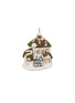 Main View - Click To Enlarge - SHISHI - Snowy House Glass Bauble — White/Silver/Gold