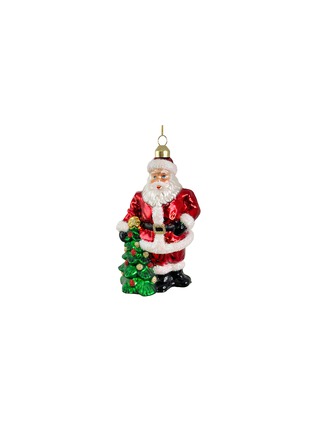 Main View - Click To Enlarge - SHISHI - Glass Santa With Tree Bauble