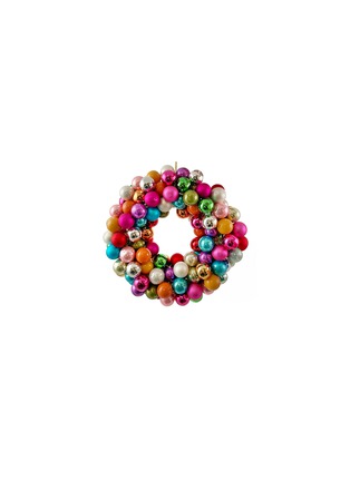 Main View - Click To Enlarge - SHISHI - Wreath Glass Ball Ornament — Multi-colour