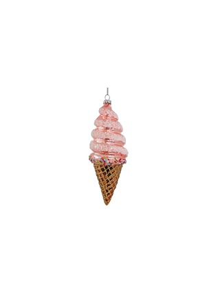 Main View - Click To Enlarge - SHISHI - Ice Cream Glass Bauble — Pink/Brown