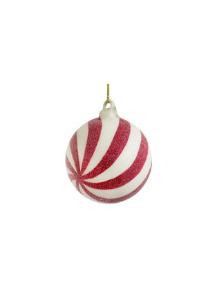 Main View - Click To Enlarge - SHISHI - Sugared Swirl Glass Bauble — Red/White