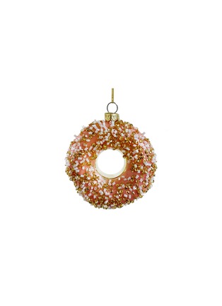 Main View - Click To Enlarge - SHISHI - Donut Glass Bauble — Gold/Pink