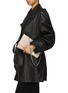 Figure View - Click To Enlarge - CHRISTIAN LOUBOUTIN - Small Loubitwist Rhinestone Mesh Leather Clutch