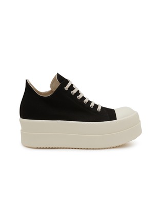 Main View - Click To Enlarge - RICK OWENS DRKSHDW - Double Bumper Denim Low Top Men's Sneakers