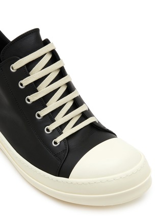 Detail View - Click To Enlarge - RICK OWENS  - Leather Low Top Sneakers