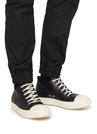 Figure View - Click To Enlarge - RICK OWENS  - Leather Low Top Sneakers