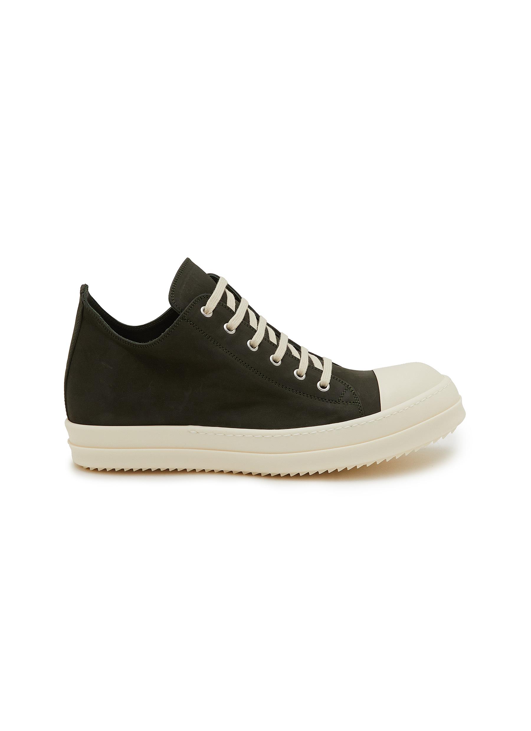 RICK OWENS | Leather Low Top Men's Sneakers | Men | Lane Crawford