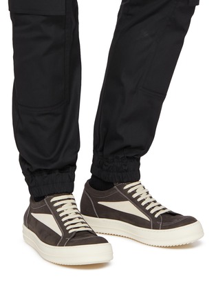 Figure View - Click To Enlarge - RICK OWENS  - Vintage Leather Low Top Sneakers