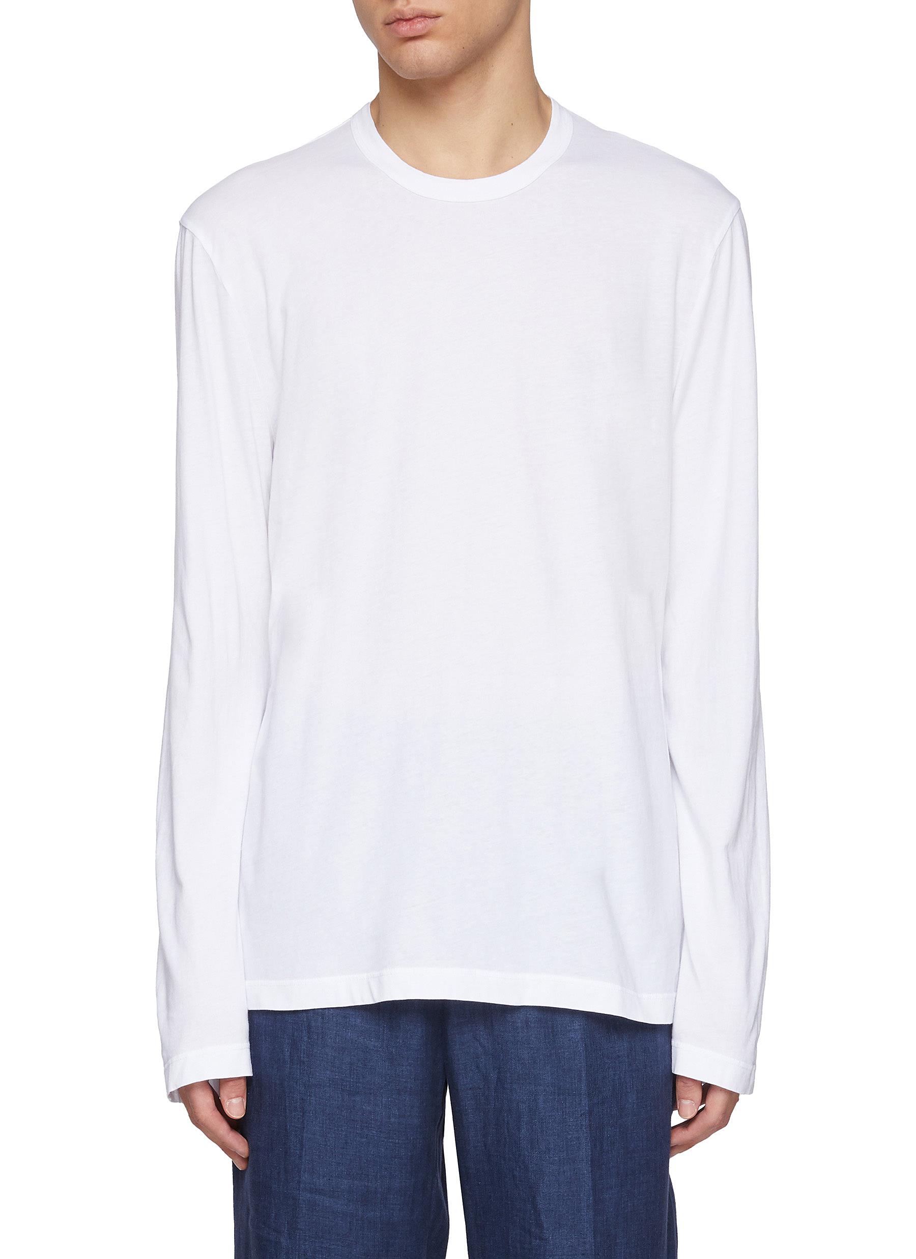 JAMES PERSE | Lightweight Long Sleeve Combed Cotton T-Shirt | Men | Lane  Crawford