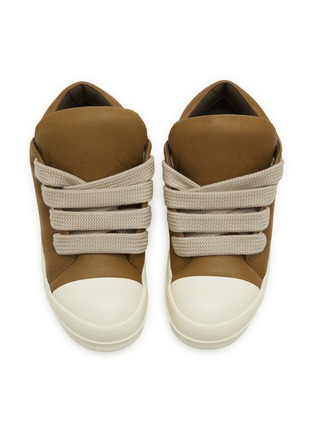 Detail View - Click To Enlarge - RICK OWENS  - Jumbo Padded Leather Low Top Sneakers