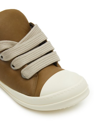 Detail View - Click To Enlarge - RICK OWENS  - Jumbo Padded Leather Low Top Sneakers