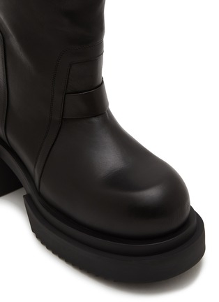 Detail View - Click To Enlarge - RICK OWENS  - Bogun Leather Boots