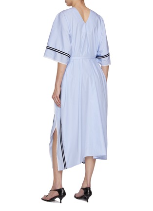 Back View - Click To Enlarge - NACKIYÉ - Pasarella Striped Cotton Dress