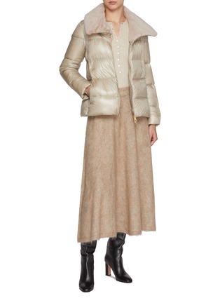 Figure View - Click To Enlarge - HERNO - Faux Fur Lined Puffer Jacket