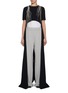 Main View - Click To Enlarge - DRIES VAN NOTEN - Dangling Strass Embellished High Low Hem Top