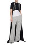 Figure View - Click To Enlarge - DRIES VAN NOTEN - Dangling Strass Embellished High Low Hem Top