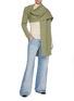 Figure View - Click To Enlarge - DRIES VAN NOTEN - One Shoulder Drape Wool Scarf Top