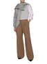 Figure View - Click To Enlarge - DRIES VAN NOTEN - Wide Leg Checked Wool Trousers