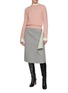 Figure View - Click To Enlarge - DRIES VAN NOTEN - Back Contrast Scuba Skirt