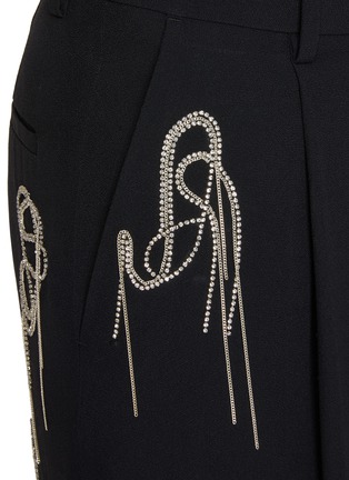  - DRIES VAN NOTEN - Dangling Strass Wide Leg Trousers