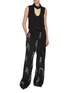 Figure View - Click To Enlarge - DRIES VAN NOTEN - Dangling Strass Wide Leg Trousers