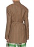 Back View - Click To Enlarge - DRIES VAN NOTEN - Checked Belted Double Breasted Wool Blazer