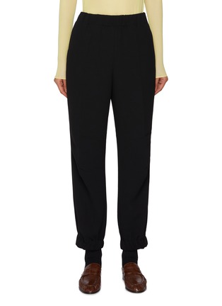 Main View - Click To Enlarge - DRIES VAN NOTEN - Elastic Waistband Crepe Jogger Pants