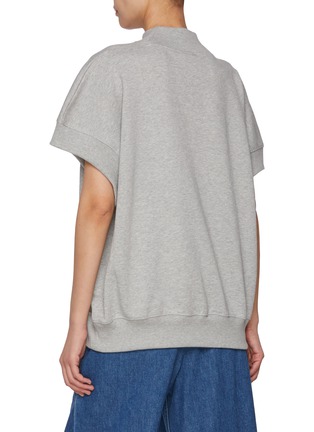 Back View - Click To Enlarge - DRIES VAN NOTEN - Cap Sleeve Jersey Top