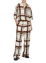 Figure View - Click To Enlarge - DRIES VAN NOTEN - Windowpane Pattern Pyjama Shirt