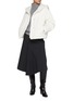 Figure View - Click To Enlarge - YVES SALOMON - Cropped Mink Fur Hood Puffer Jacket