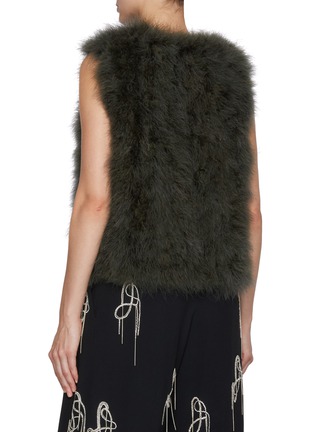 Back View - Click To Enlarge - YVES SALOMON - Marabou Gilet