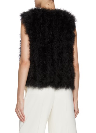 Back View - Click To Enlarge - YVES SALOMON - Marabou Gilet