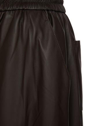  - YVES SALOMON - Drawstring Wide Leg Leather Trousers