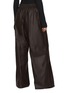 Back View - Click To Enlarge - YVES SALOMON - Drawstring Wide Leg Leather Trousers