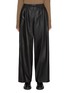 Main View - Click To Enlarge - YVES SALOMON - Drawstring Leather Pants