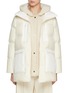 Main View - Click To Enlarge - YVES SALOMON - Shearling Bib Puffer Jacket