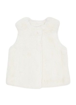 Main View - Click To Enlarge - YVES SALOMON - Rex Rabbit Fur Kids' Gilet