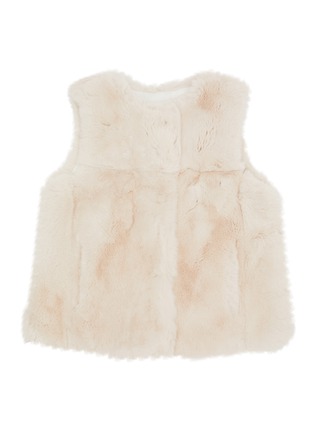 Main View - Click To Enlarge - YVES SALOMON - Rex Rabbit Fur Kids' Gilet