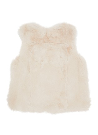 Figure View - Click To Enlarge - YVES SALOMON - Rex Rabbit Fur Kids' Gilet