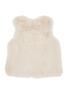 Figure View - Click To Enlarge - YVES SALOMON - Rex Rabbit Fur Kids' Gilet