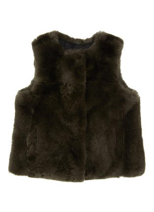 Main View - Click To Enlarge - YVES SALOMON - Rex Rabbit Fur Kids' Gilet