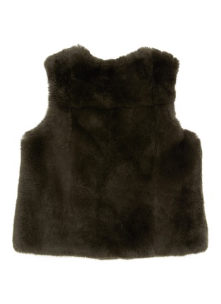 Figure View - Click To Enlarge - YVES SALOMON - Rex Rabbit Fur Kids' Gilet