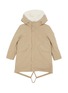 Main View - Click To Enlarge - YVES SALOMON - Rabbit Fur Fox Fur Hood Kids' Parka