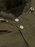 Detail View - Click To Enlarge - YVES SALOMON - Fox Lined Cotton Parka