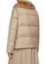 Back View - Click To Enlarge - YVES SALOMON - Fur Collar Wool Silk Puffer Jacket