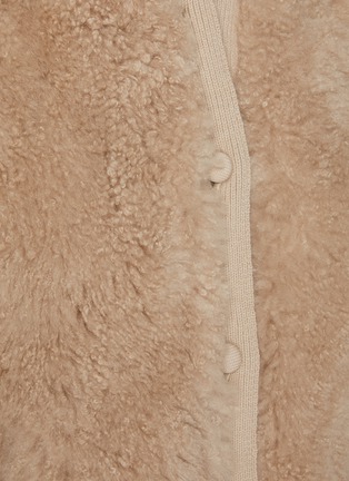  - YVES SALOMON - Stand Collar Curly Lamb Gilet