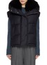 Main View - Click To Enlarge - YVES SALOMON - Fox Fur Collar Puffer Gilet