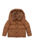 Main View - Click To Enlarge - YVES SALOMON - Fox Fur Hooded Kids' Puffer Jacket