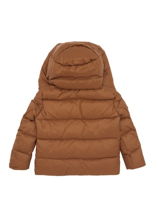 Figure View - Click To Enlarge - YVES SALOMON - Fox Fur Hooded Kids' Puffer Jacket