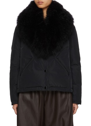 Main View - Click To Enlarge - YVES SALOMON - Detachable Collar Puffer Jacket